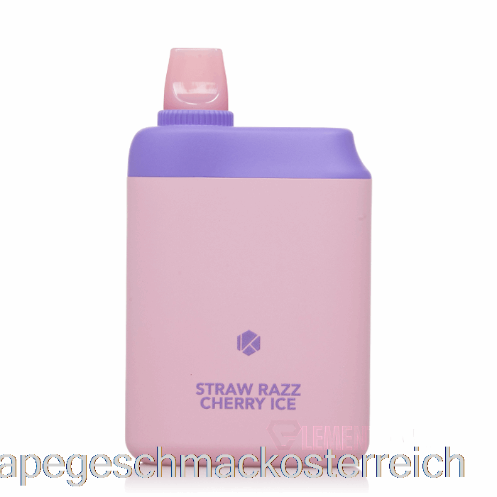 Kadobar X PK Marken PK5000 Einweg-Strohhalm Razz Cherry Ice Vape Geschmack